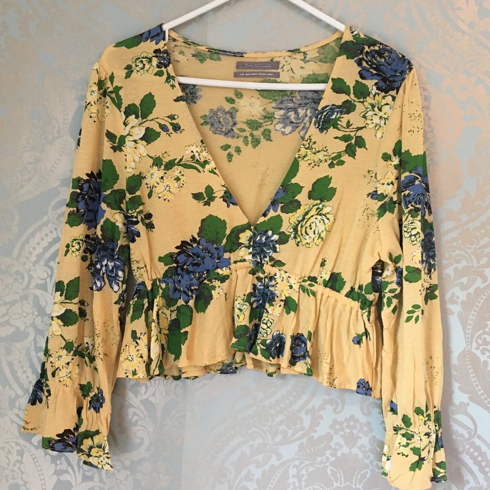 Urban Outfitters Long Sleeved Bell Style Crop Top